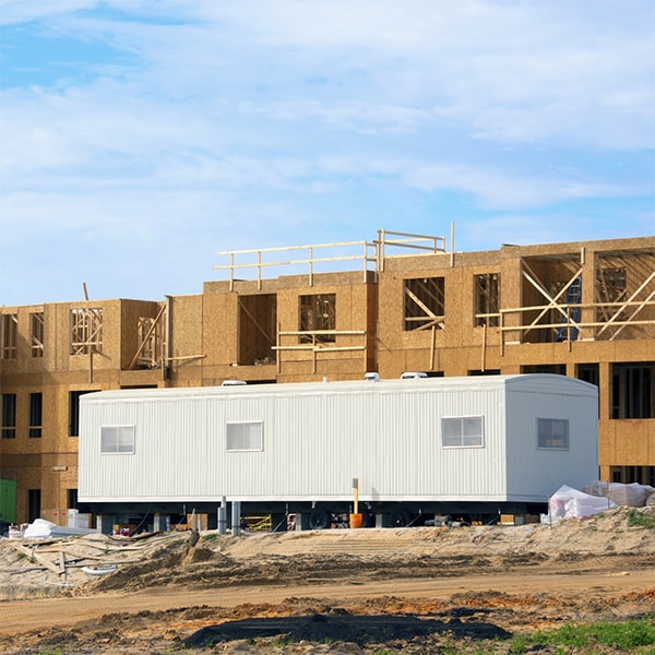 our construction site office trailers can be easily relocated to a different construction site